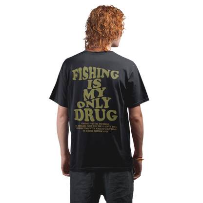 Fishing is my only Drug - Premium Oversized Shirt #Backprint