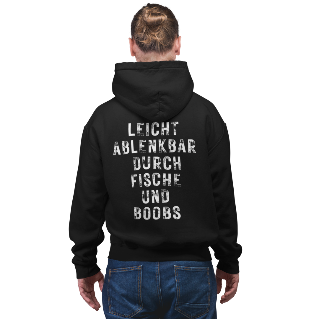 Leicht Ablenkbar - Premium Hoodie #Backprint