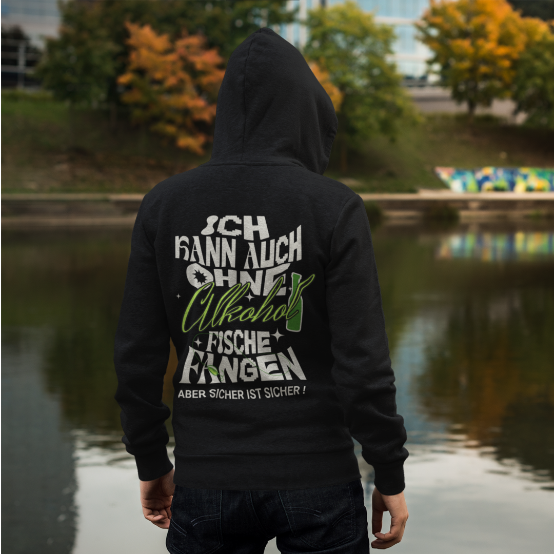 Ohne Alkohol - Premium Hoodie #Backprint