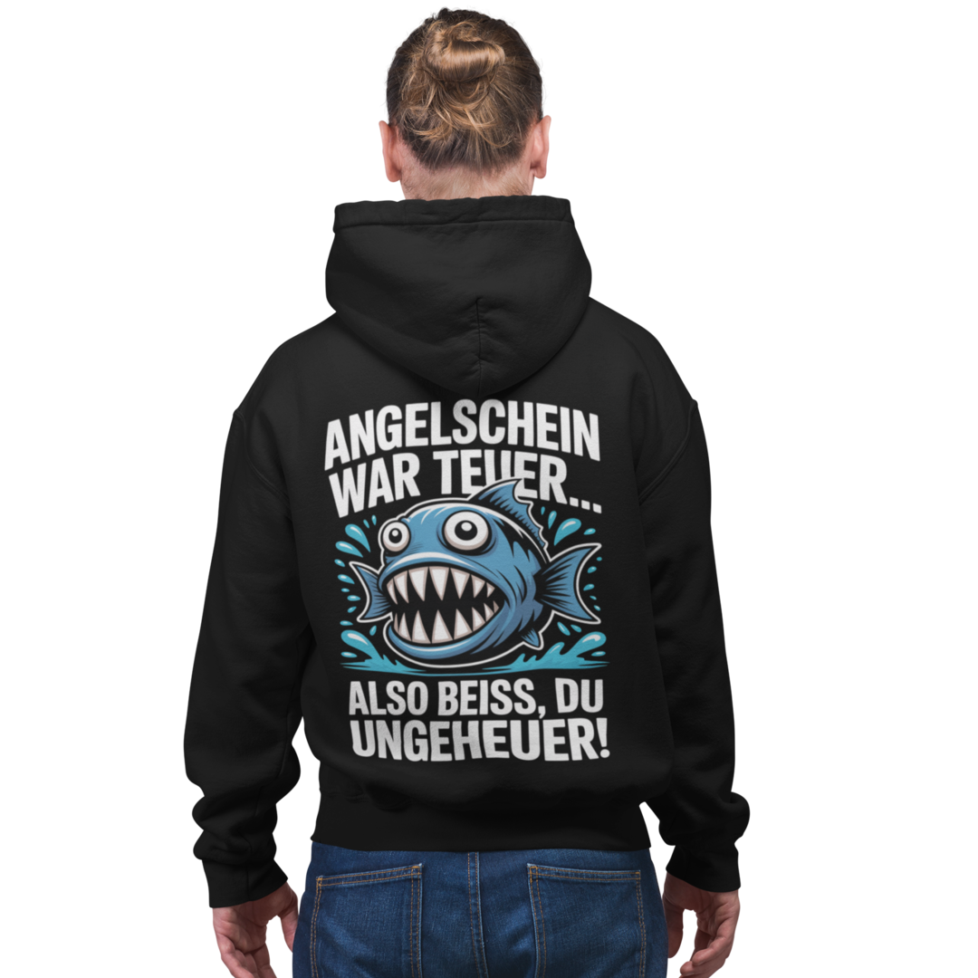 Angelschein war teuer - Premium Hoodie #Backprint