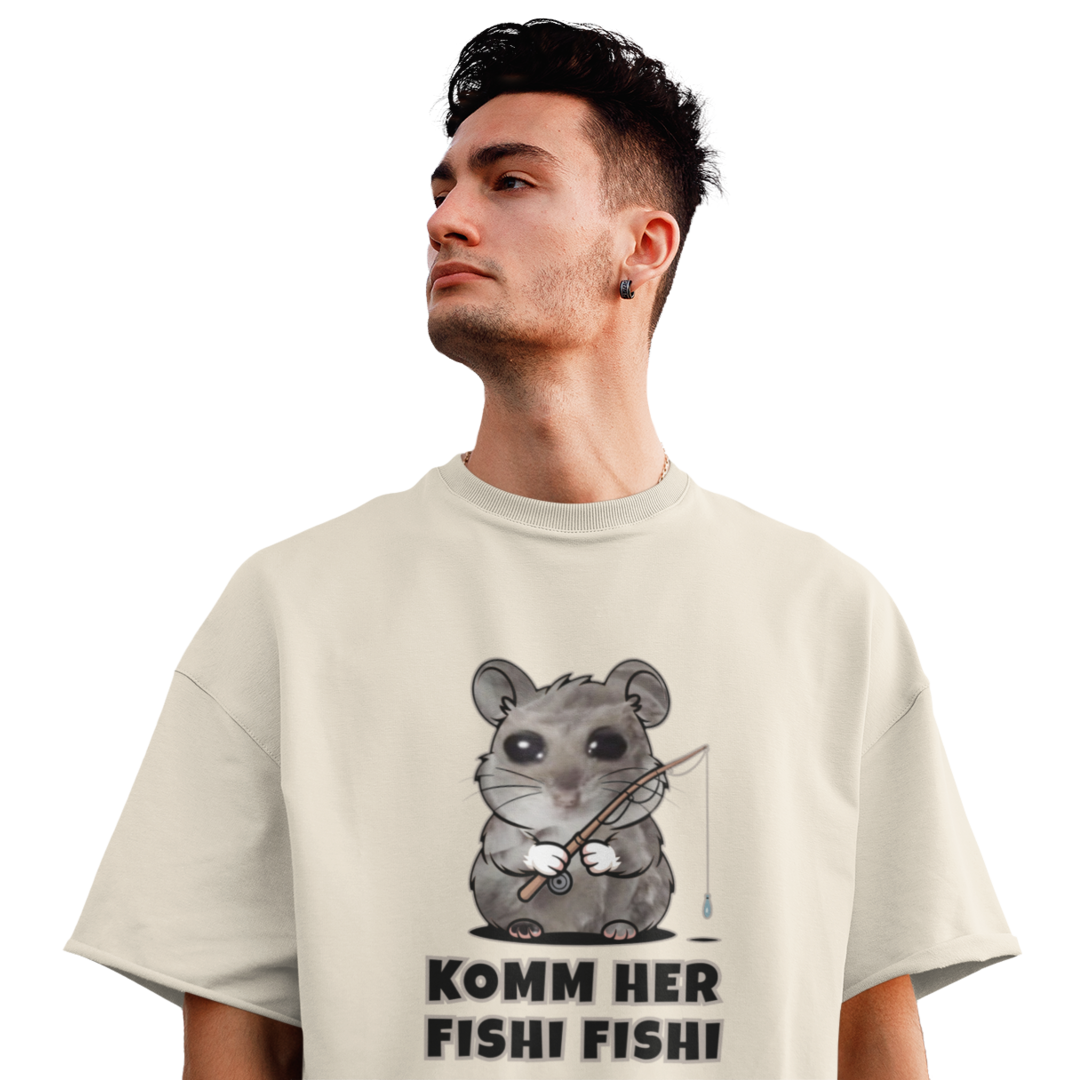 Komm Her Fishi Fishi - Oversized Shirt
