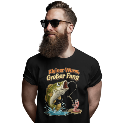 Kleiner Wurm, Grosser Fang - Premium T-Shirt