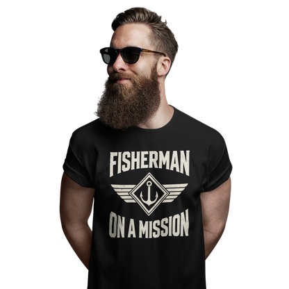 FISHERMAN ON A MISSION - SHORT SLEEVE TEE
