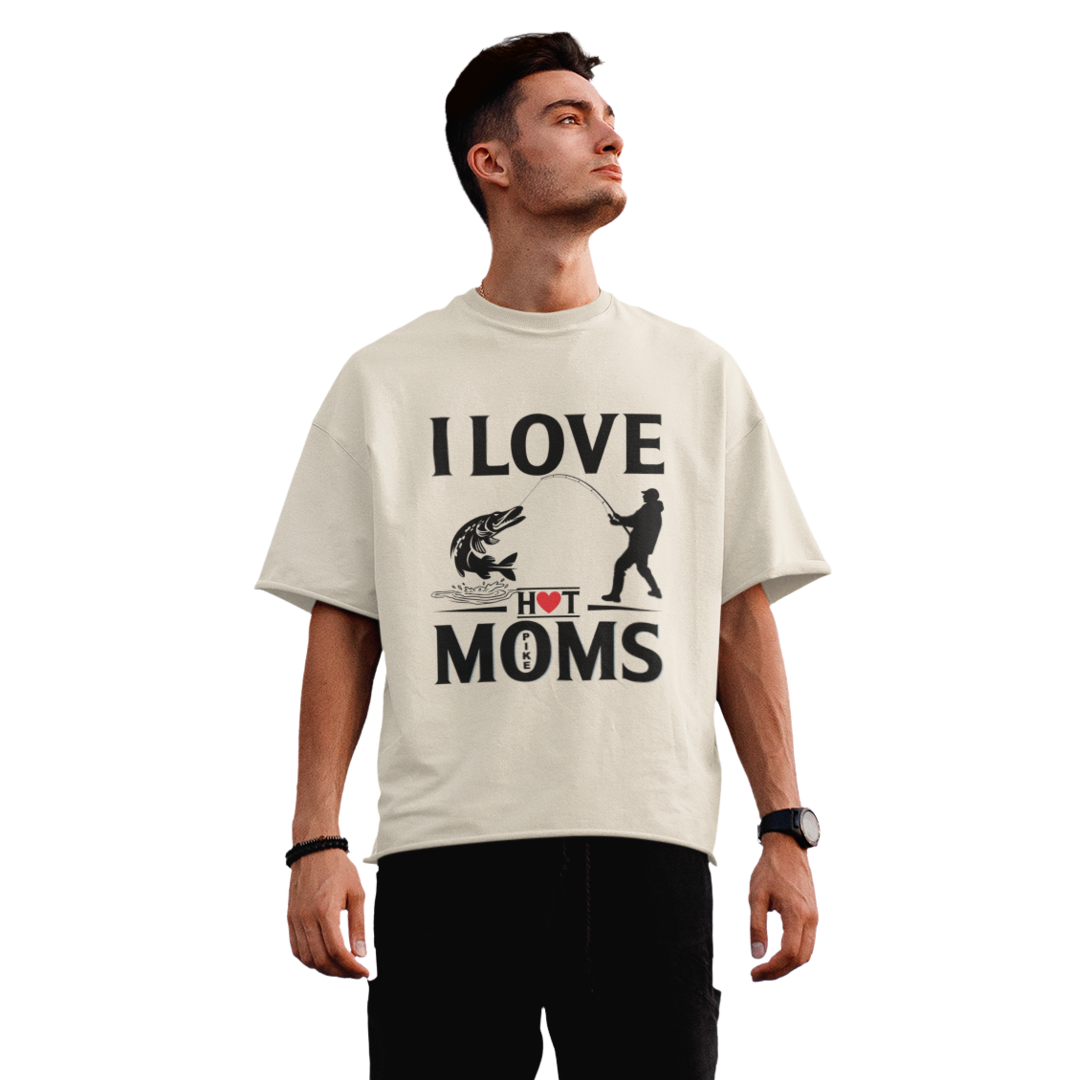 I love Hot Moms - Premium Oversized Shirt