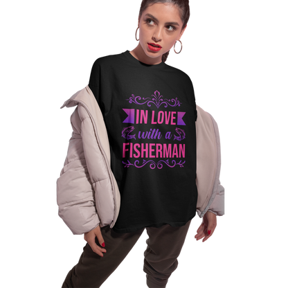 In Love with a Fisherman - Premium Oversized Shirt