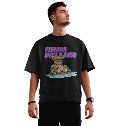 Fishing Over Money - Premium Oversized Shirt