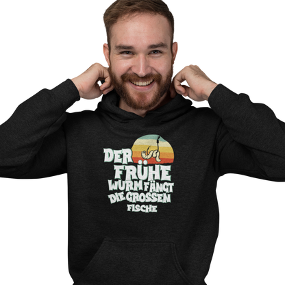 Die grossen Fische fängt der frühe Wurm - Premium Hoodie