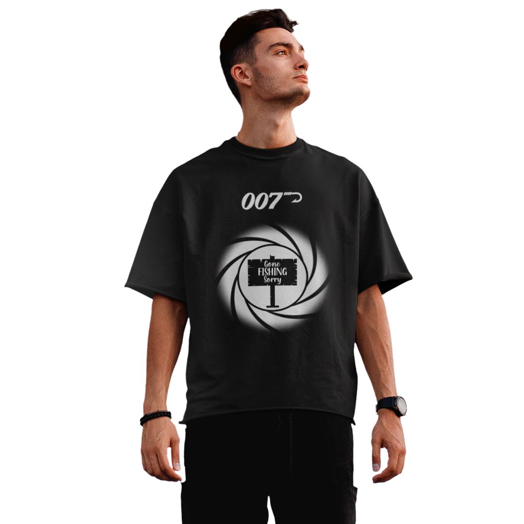 007 Gone fishing sorry - Premium Oversized Shirt