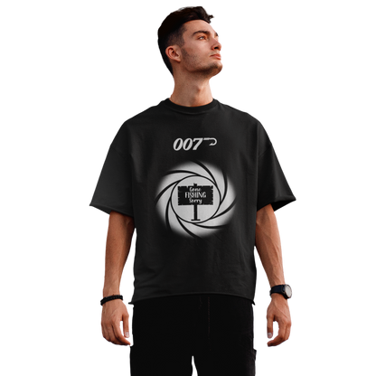 007 Gone fishing sorry - Premium Oversized Shirt