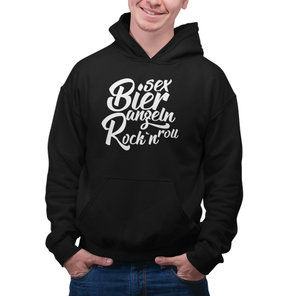 Sex Bier angeln Rock`n roll - Premium Hoodie