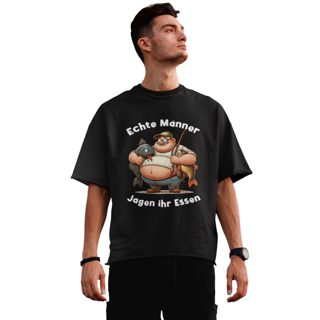 Echte Männer Jagen Ihr Essen - Premium Oversized Shirt