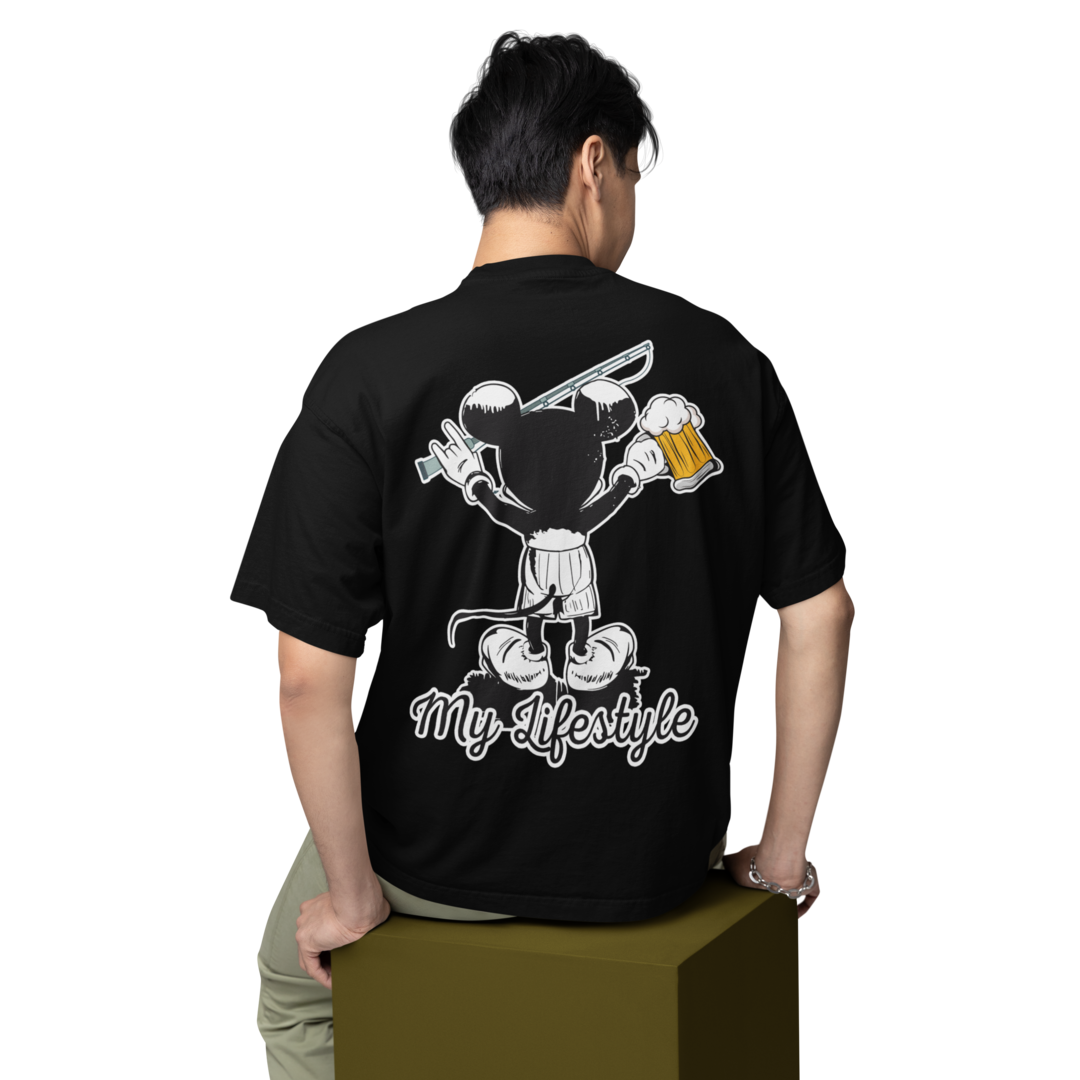 My Lifestyle Mouse - Premium Oversized Shirt #Backprint