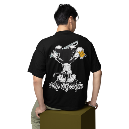 My Lifestyle Mouse - Premium Oversized Shirt #Backprint