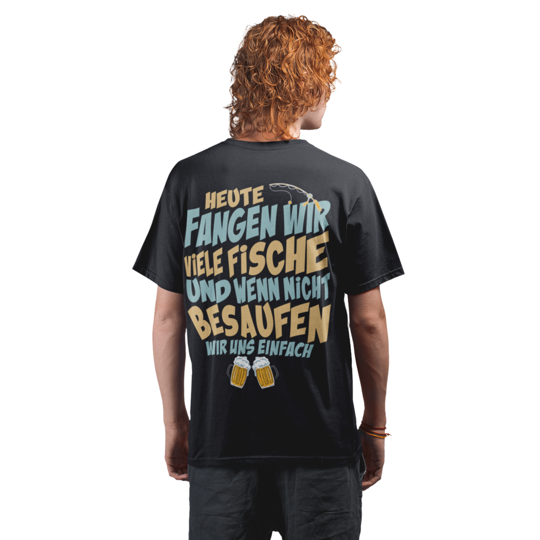 Fangen oder einfach besaufen ? - Premium Oversized Shirt #Backprint