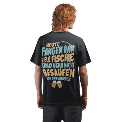 Fangen oder einfach besaufen ? - Premium Oversized Shirt #Backprint