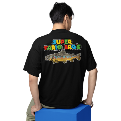 Super Fario Bro`s - Premium Oversized Shirt #Backprint