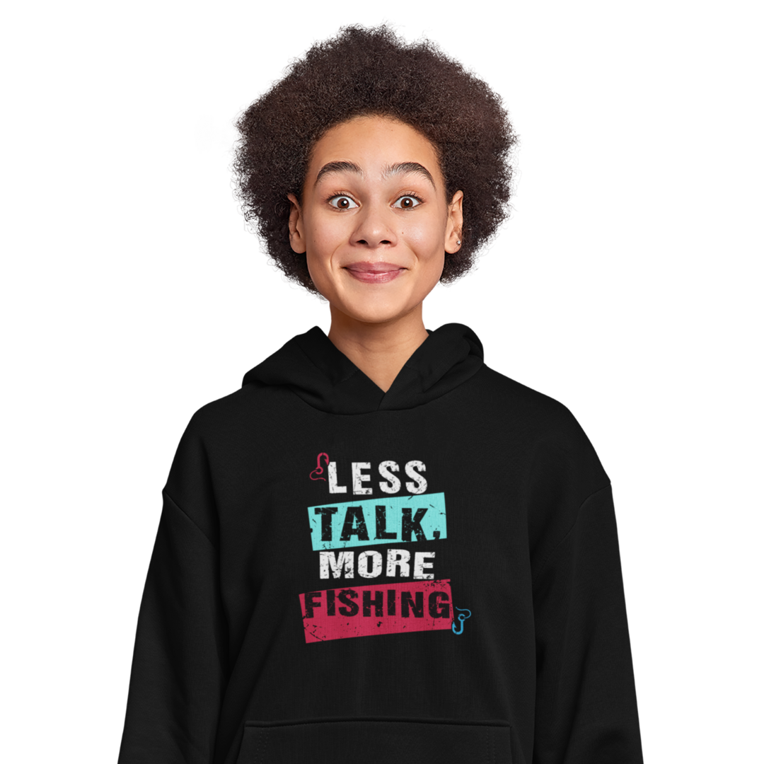 Less Talk, More Fishing - Premium Hoodie