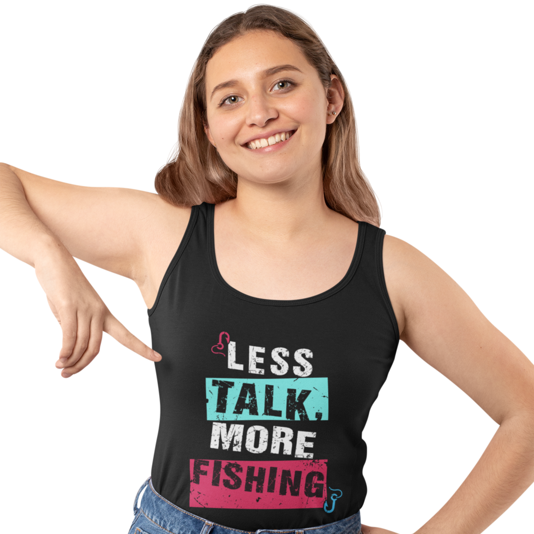 Less Talk, More Fishing - Premium Organic Tanktop Women