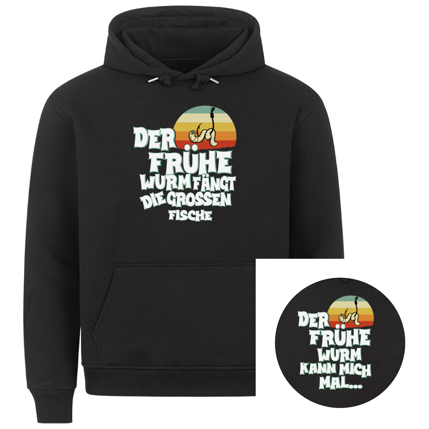 Die grossen Fische fängt der frühe Wurm - Premium Hoodie