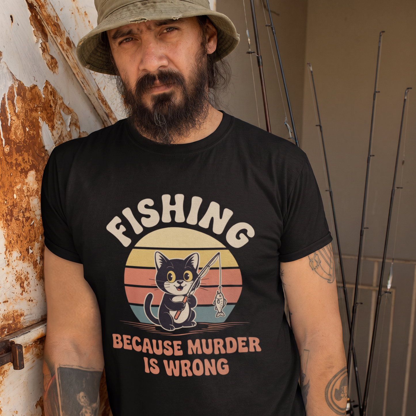 Fishing Is Better Than Murder - Premium T-Shirt