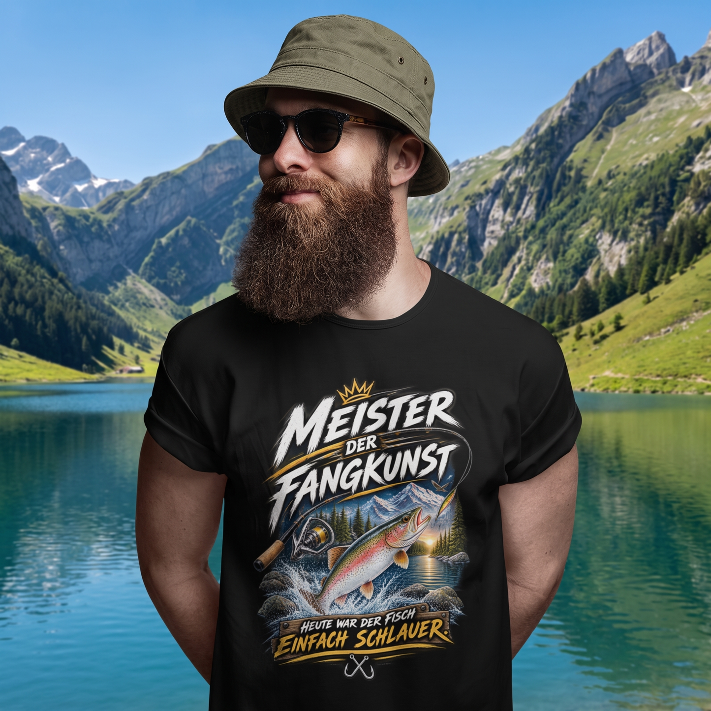 Heute war der Fisch schlauer - Premium T-Shirt