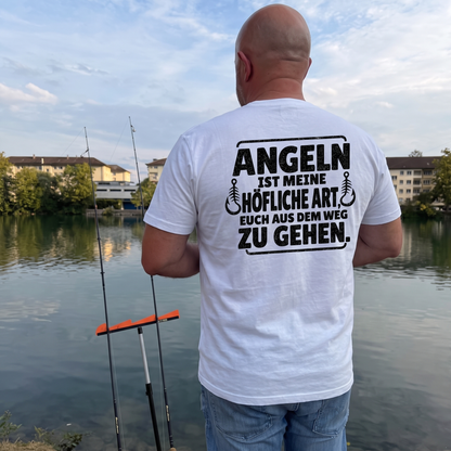 Die höfliche Art - Premium T-Shirt #Backprint