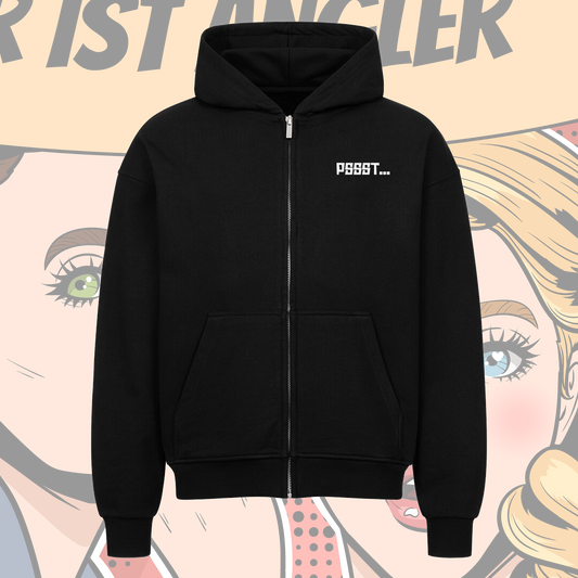 Pssst...Er ist Angler - Oversized Deluxe Zipper